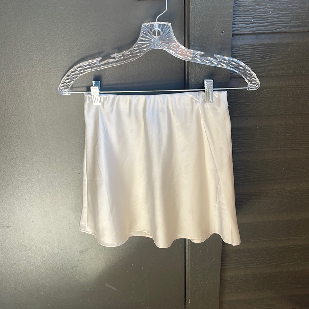 Satin Mini Skirt